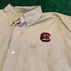 Cutter & Buck Gamecocks Men's Cream and Tan Shirt